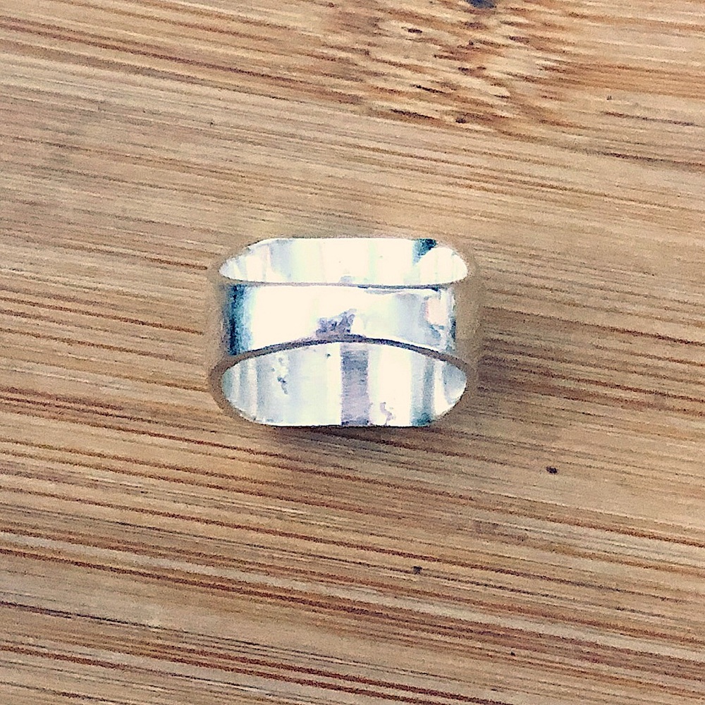 $62 Designer Estate Sterling Silver Ring Size 9 Marked TE-83MEXICO - Picture 7 of 9
